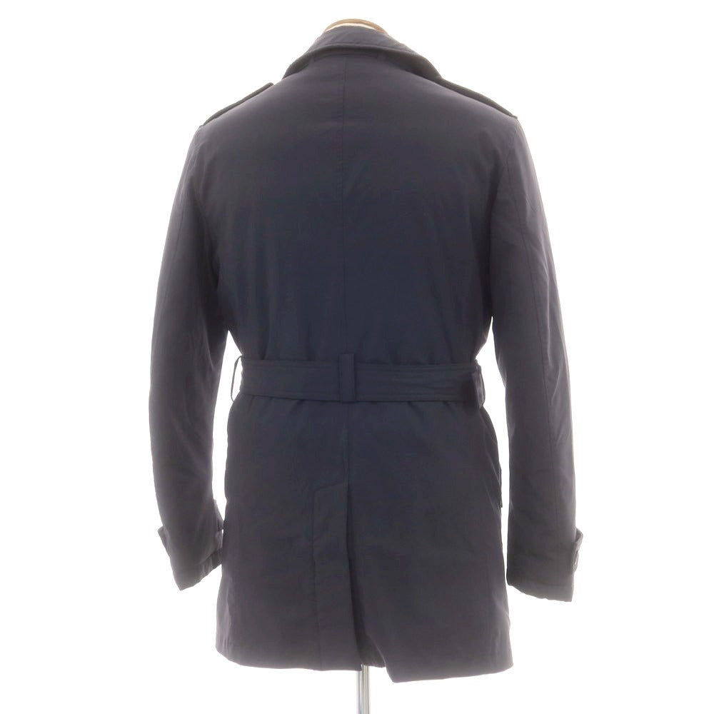 【中古】エトレゴ HETREGO ストレッチナイロン ダウンコート ネイビー【 48 】【 状態ランクC 】【 メンズ 】