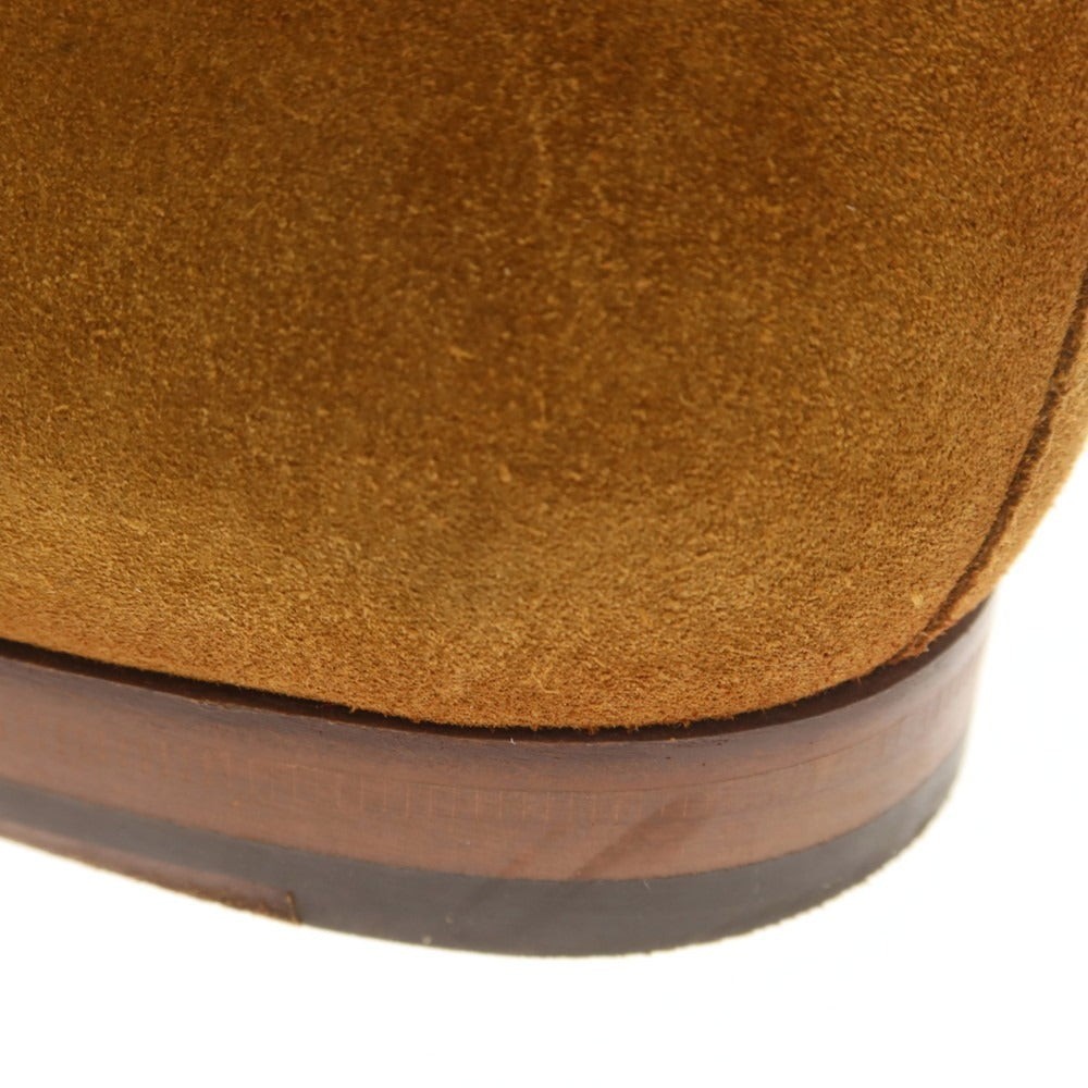 【中古】ザンピエレ ZAMPIERE スエード ダブルモンク ドレスシューズ イエローオーカー【 8 】【 状態ランクC 】【 メンズ 】