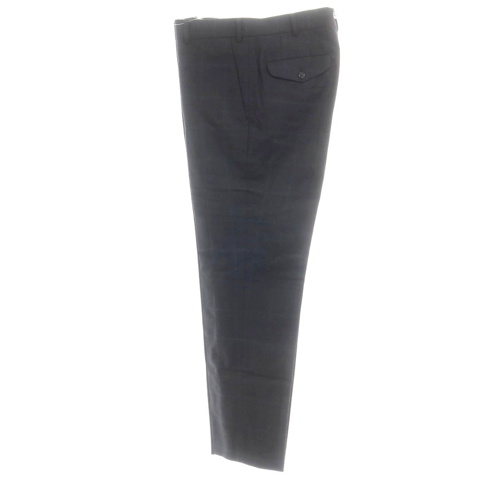 【中古】コムデギャルソン オムドゥ COMME des GARCONS HOMME DEUX ウール チェック ドレススラックスパンツ ダークグレー【 M 】【 状態ランクA 】【 メンズ 】