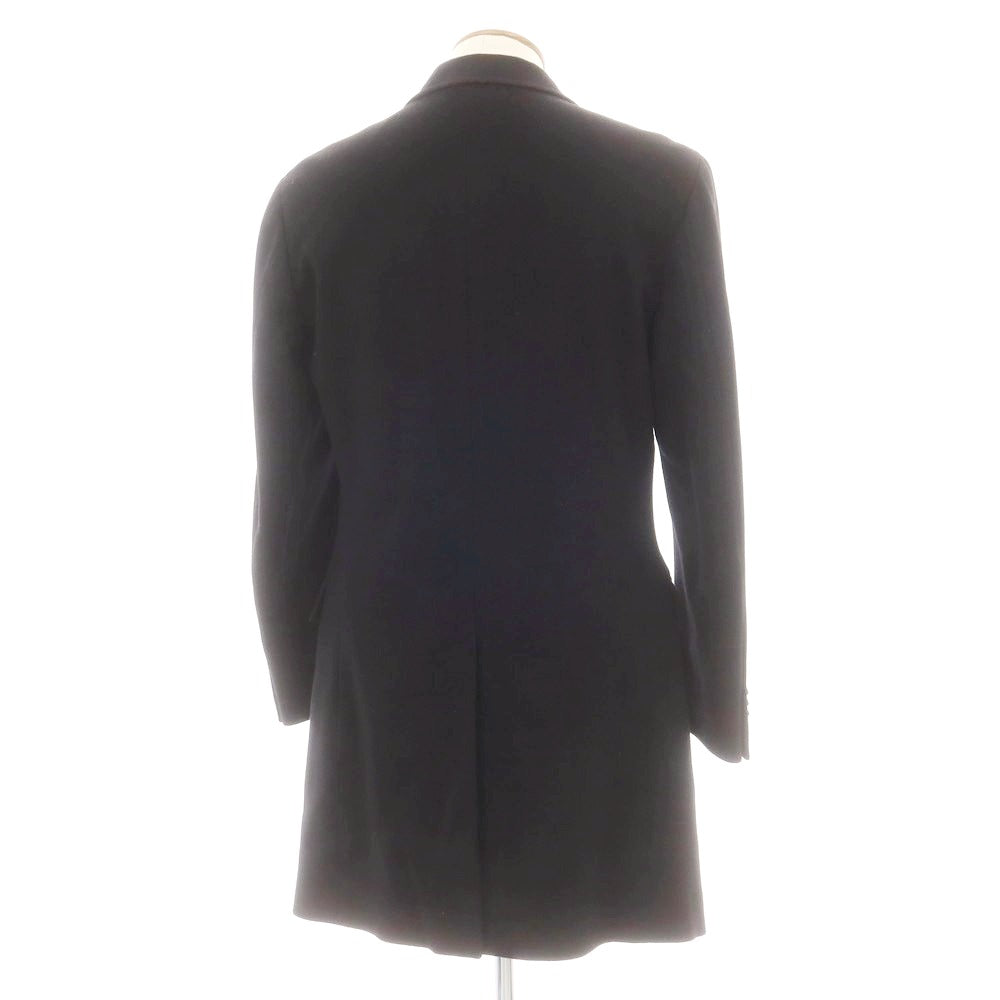 【中古】ジーゼニア Z Zegna ウール チェスターフィールドコート ブラック【 48 】【 状態ランクC 】【 メンズ 】