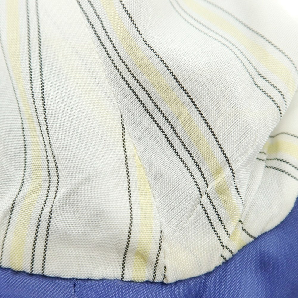 【中古】ガブリエレ パジーニ Gabriele Pasini ウール チェック テーラードジャケット ダークブルーxグレー【 46 】【 状態ランクB 】【 メンズ 】