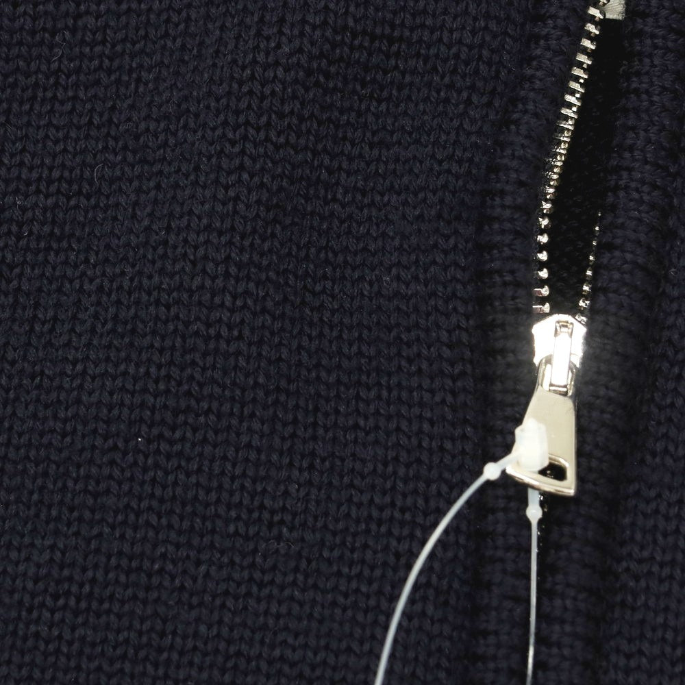 【中古】ブイネック VNECK ウール ハーフジップ プルオーバーニット ネイビー【 46 】【 状態ランクC 】【 メンズ 】