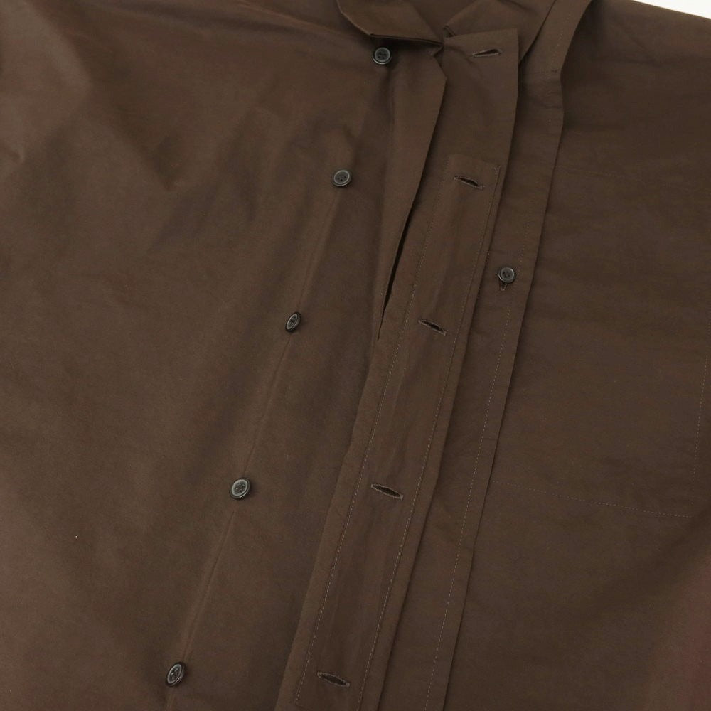 【中古】オム プリッセ イッセイミヤケ HOMME PLISSE ISSEY MIYAKE 2025年春夏 コットン系 カジュアルシャツ ダークブラウン【 表記なし(L位) 】【 状態ランクA 】【 メンズ 】