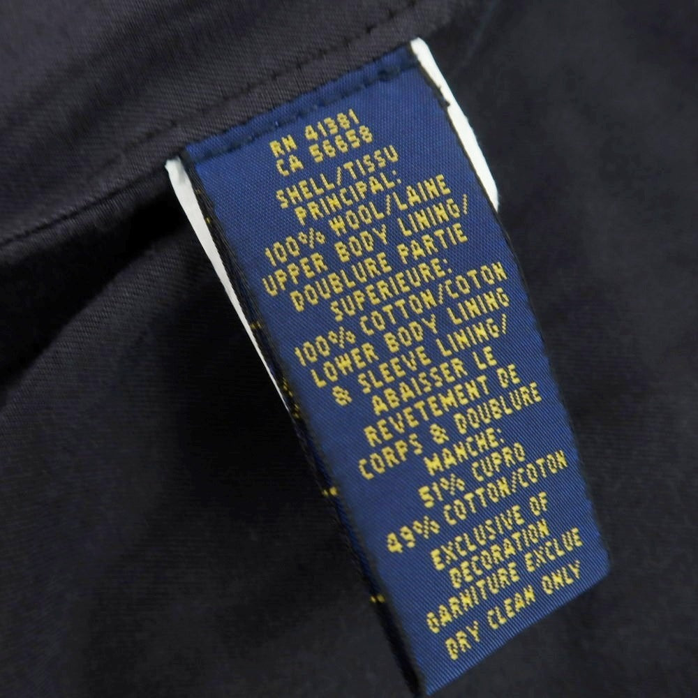 【中古】ポロ ラルフローレン Polo Ralph Lauren ウール チェック フィールドジャケット グリーンxネイビー【 S 】【 状態ランクB 】【 メンズ 】