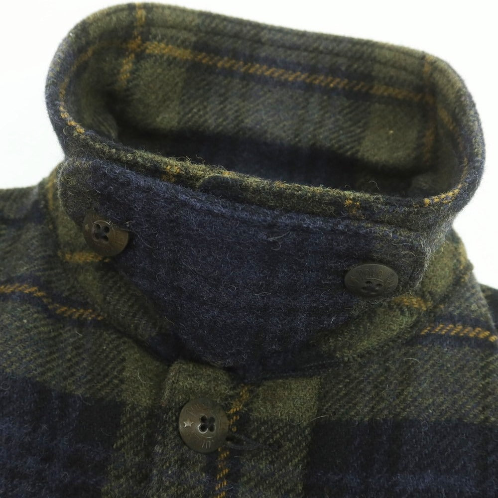 【中古】ポロ ラルフローレン Polo Ralph Lauren ウール チェック フィールドジャケット グリーンxネイビー【 S 】【 状態ランクB 】【 メンズ 】
