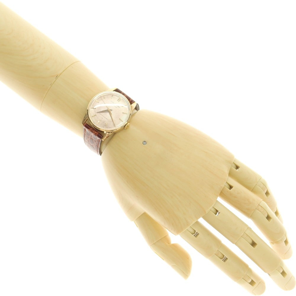 【中古】セイコー SEIKO クラウンスペシャル J14100 アンティーク 腕時計 ゴールドxブラウン【 状態ランクB 】【 メンズ 】