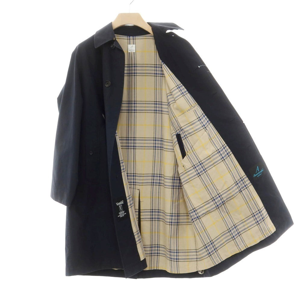 【中古】アナトミカ ANATOMICA ベンタイルコットン ステンカラーコート ダークネイビー【 44 】【 状態ランクC 】【 メンズ 】