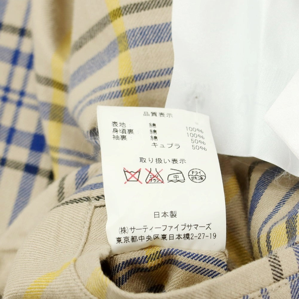 【中古】アナトミカ ANATOMICA ベンタイルコットン ステンカラーコート ダークネイビー【 44 】【 状態ランクC 】【 メンズ 】