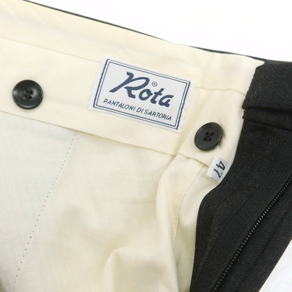 【中古】ロータ ROTA ウール ドレススラックスパンツ チャコール【 47 】【 状態ランクB 】【 メンズ 】