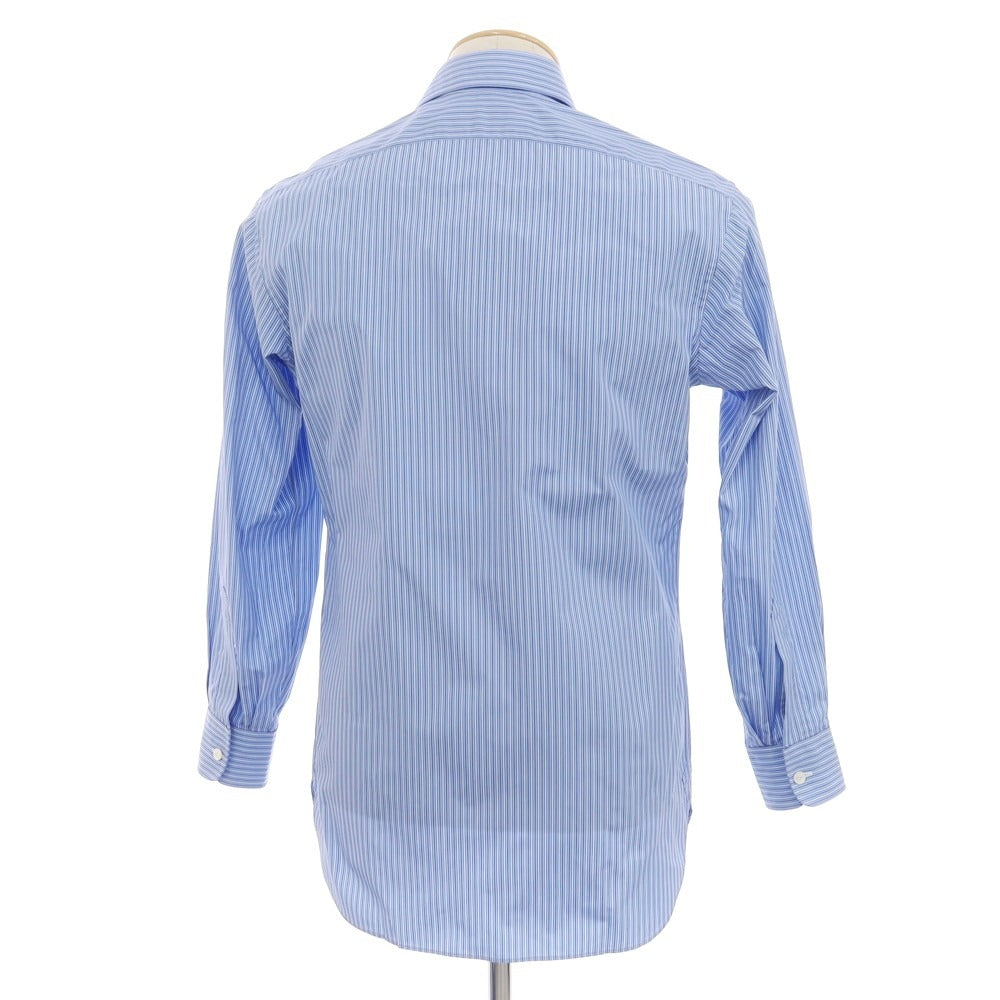 【中古】シャルベ CHARVET コットン ストライプ ドレスシャツ ブルーxホワイト【 37 】【 状態ランクB 】【 メンズ 】