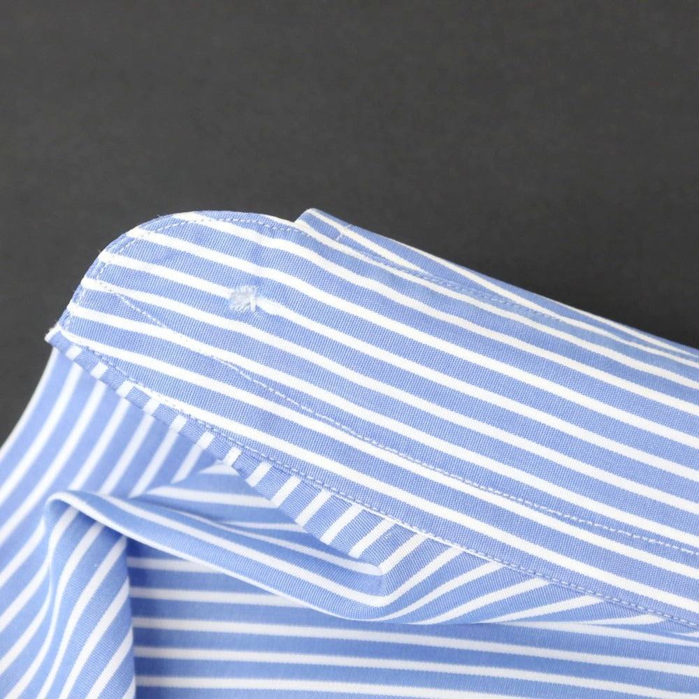 【中古】フライ FRAY コットン ストライプ ドレスシャツ ブルーxホワイト【 38 】【 状態ランクD 】【 メンズ 】