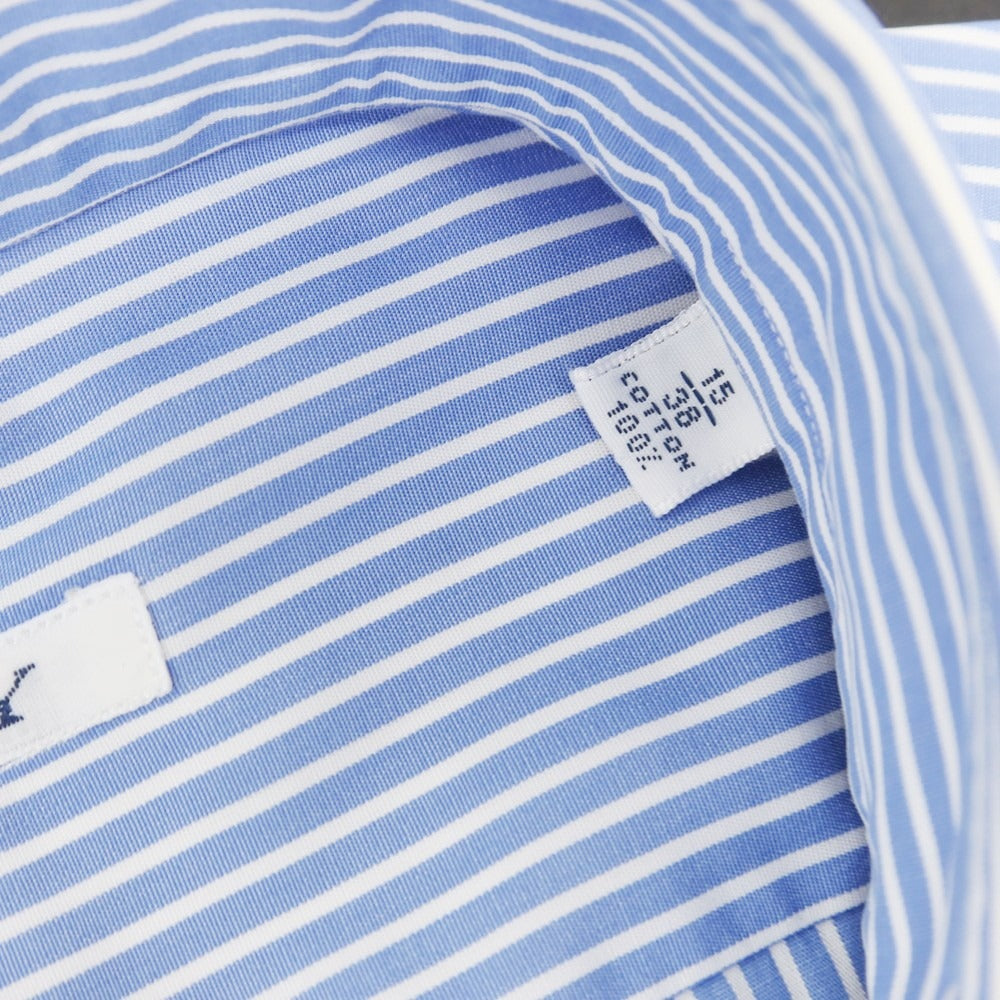 【中古】フライ FRAY コットン ストライプ ドレスシャツ ブルーxホワイト【 38 】【 状態ランクD 】【 メンズ 】