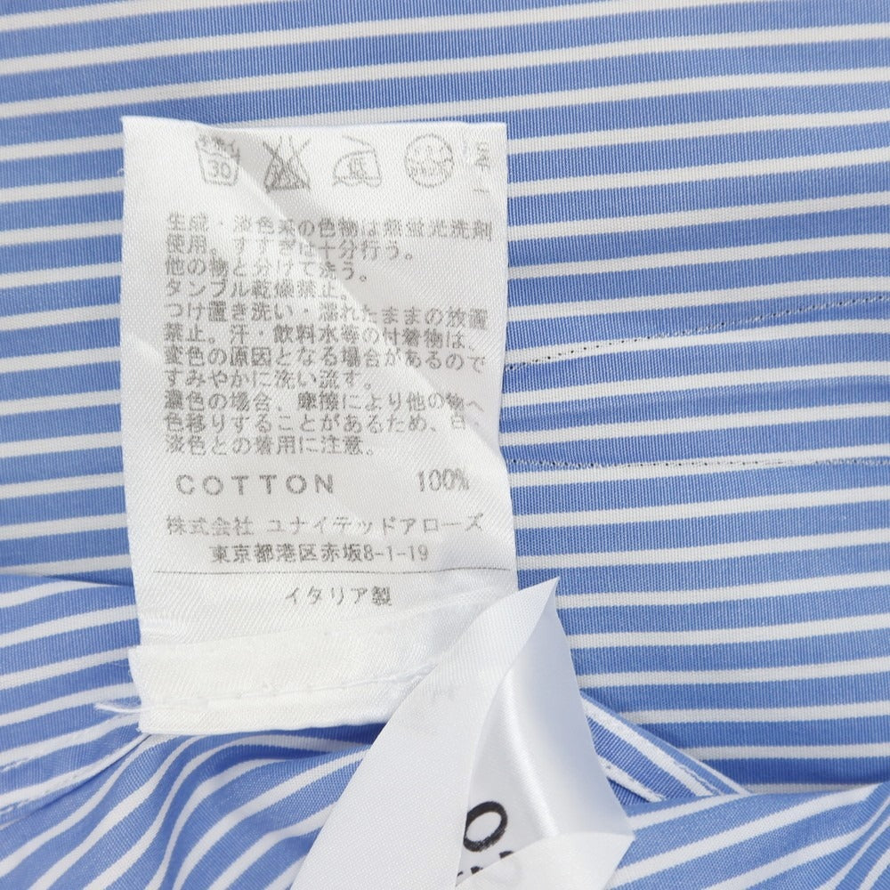 【中古】フライ FRAY コットン ストライプ ドレスシャツ ブルーxホワイト【 38 】【 状態ランクD 】【 メンズ 】