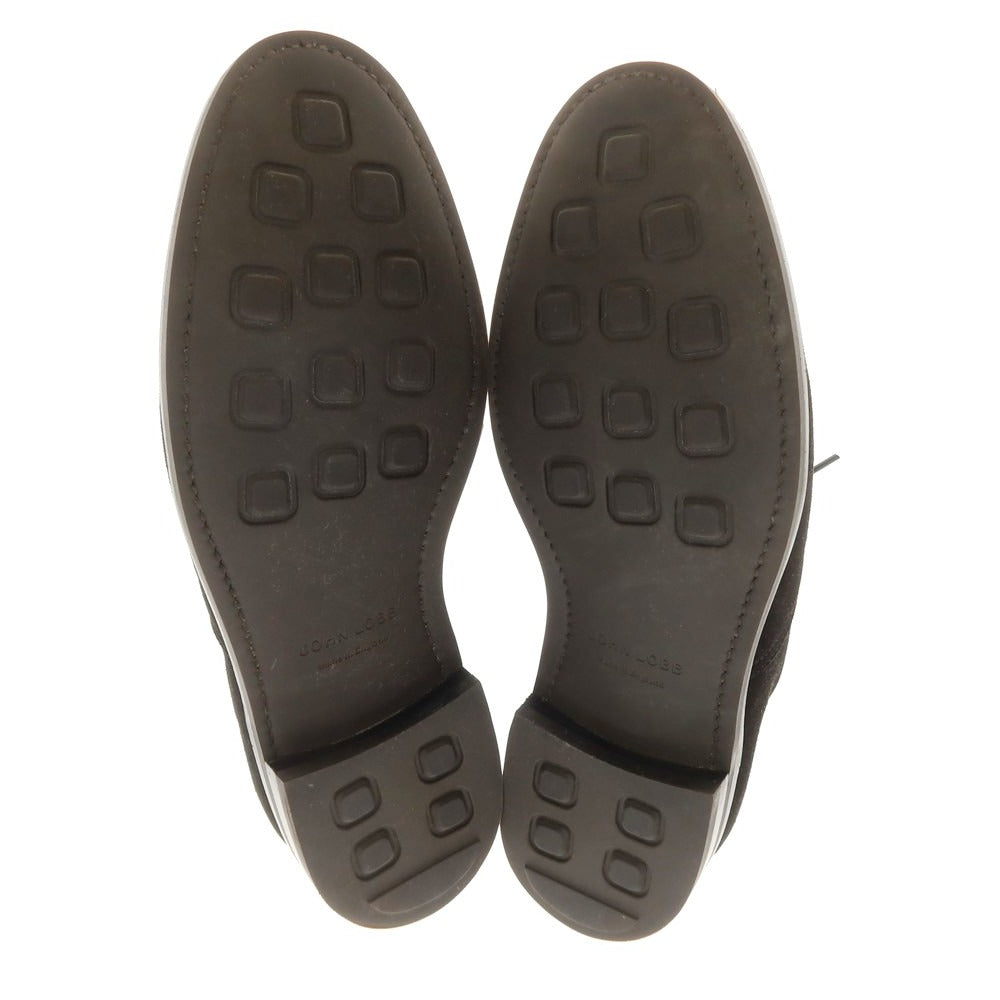 【中古】ジョンロブ John Lobb HOLLOW スエード ドレスシューズ ブラック【 7E 】【 状態ランクA 】【 メンズ 】