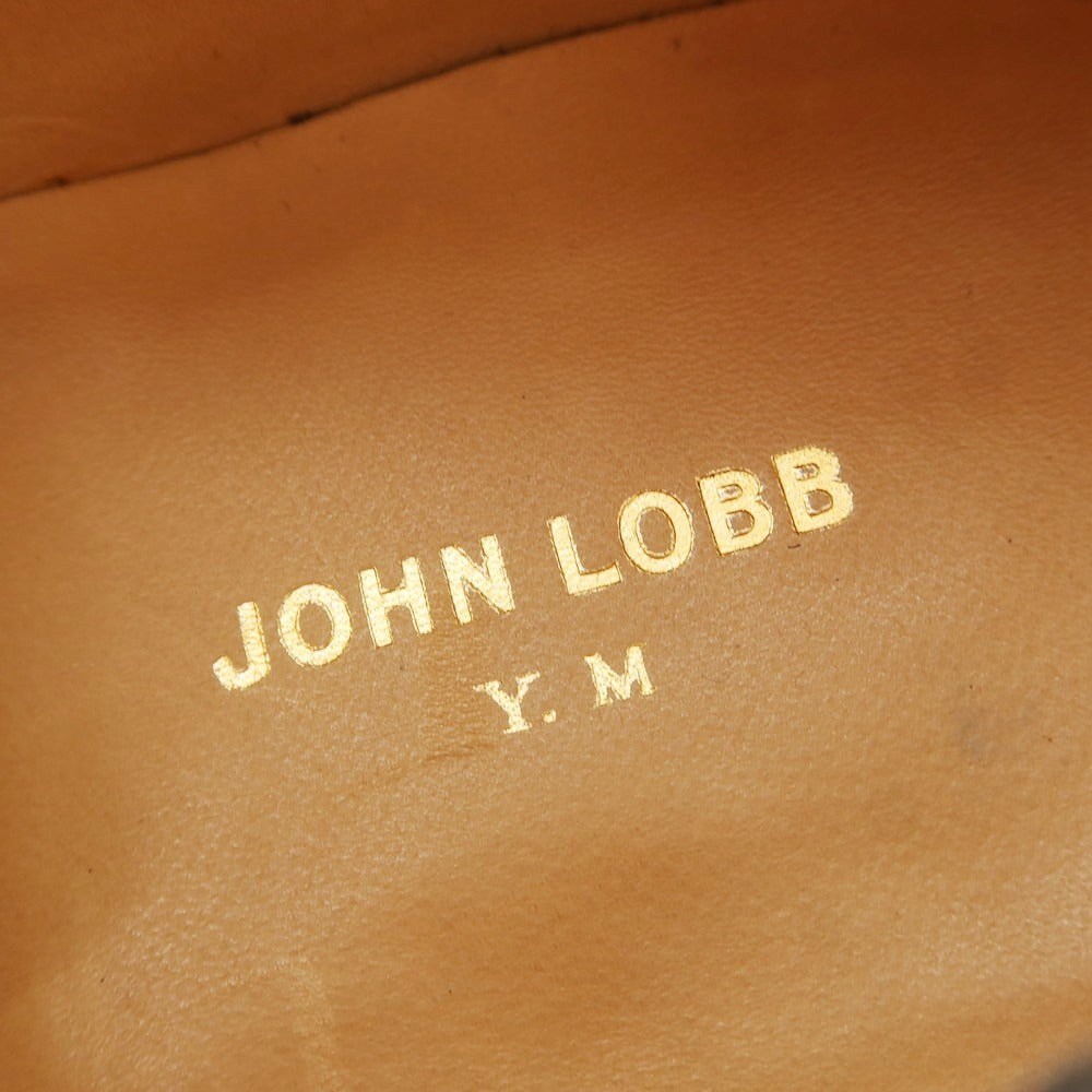 【中古】ジョンロブ John Lobb HOLLOW スエード ドレスシューズ ブラック【 7E 】【 状態ランクA 】【 メンズ 】