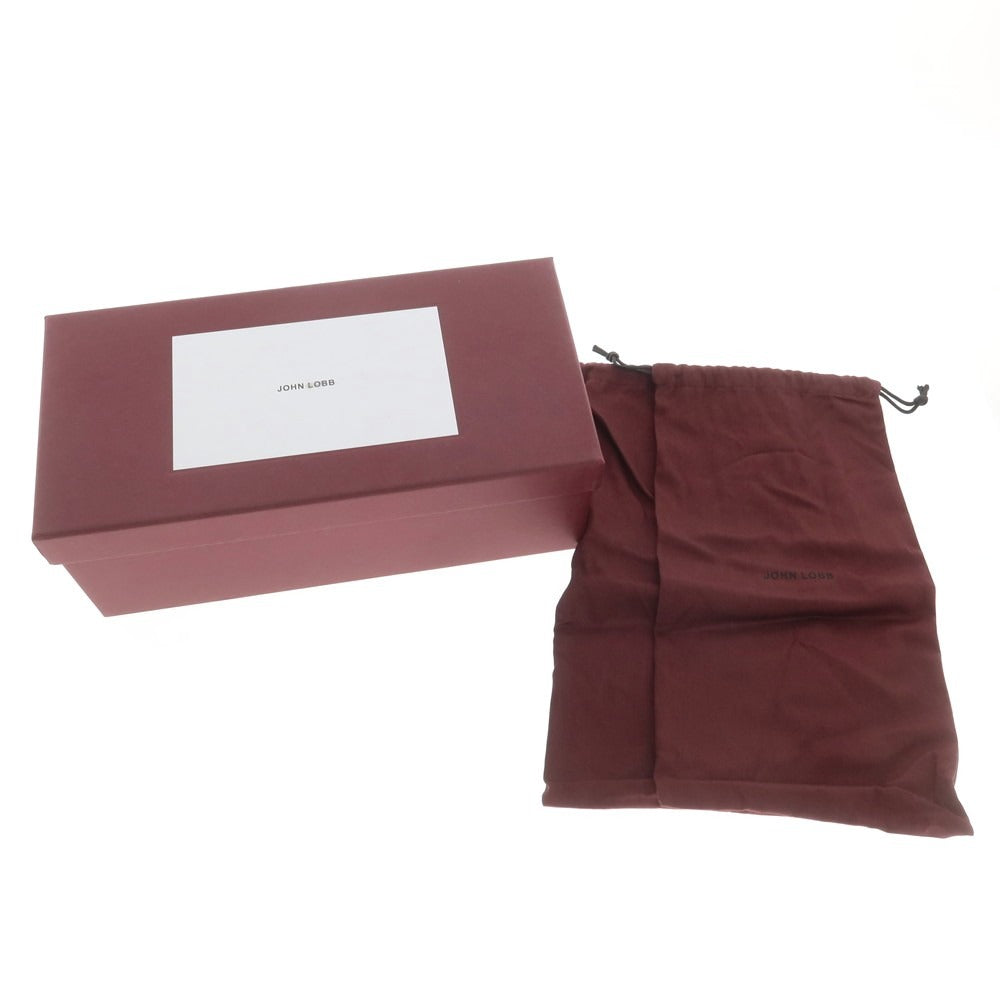 【中古】ジョンロブ John Lobb HOLLOW スエード ドレスシューズ ブラック【 7E 】【 状態ランクA 】【 メンズ 】