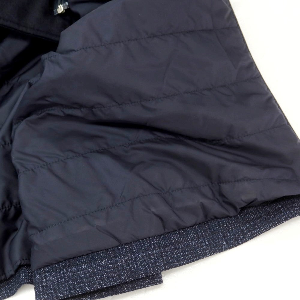 【中古】コルネリアーニ CORNELIANI ウール グレンチェック 中綿入り チェスターフィールドコート ネイビー【 46 】【 状態ランクB 】【 メンズ 】