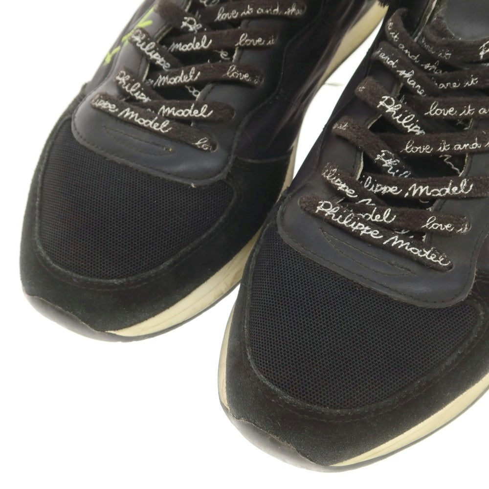 【中古】フィリップモデル PHILIPPE MODEL スニーカー ブラックxイエロー×シルバー【 40 】【 状態ランクC 】【 メンズ 】