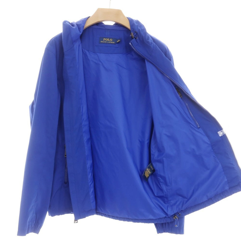 【中古】ポロ ラルフローレン Polo Ralph Lauren ポリエステル フーデッドブルゾン ブルー【 M 】【 状態ランクB 】【 メンズ 】