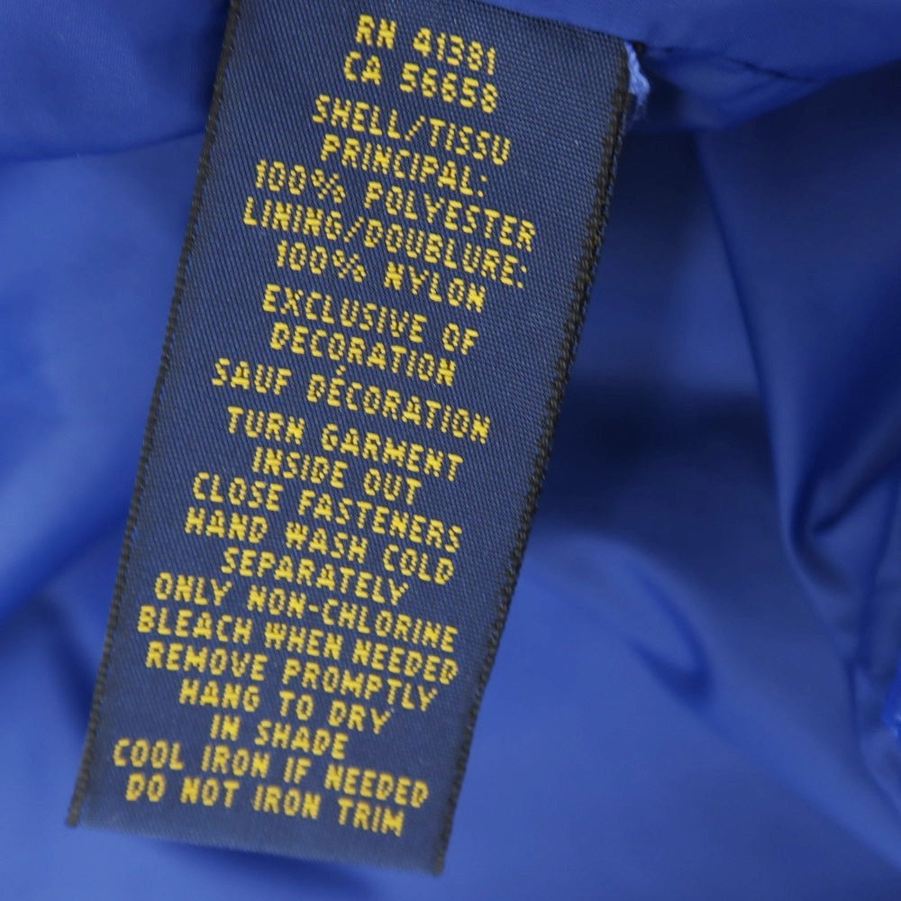 【中古】ポロ ラルフローレン Polo Ralph Lauren ポリエステル フーデッドブルゾン ブルー【 M 】【 状態ランクB 】【 メンズ 】