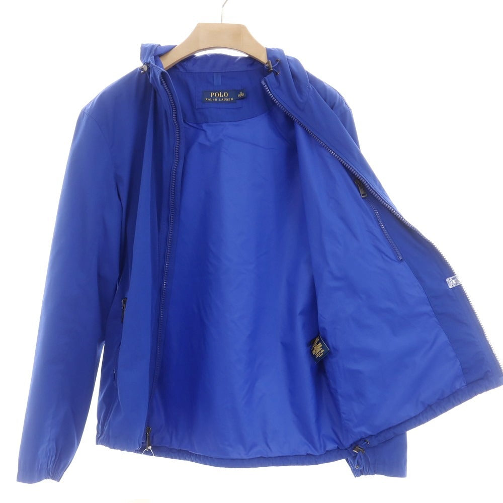 【中古】ポロ ラルフローレン Polo Ralph Lauren ポリエステル フーデッドブルゾン ブルー【 M 】【 状態ランクC 】【 メンズ 】