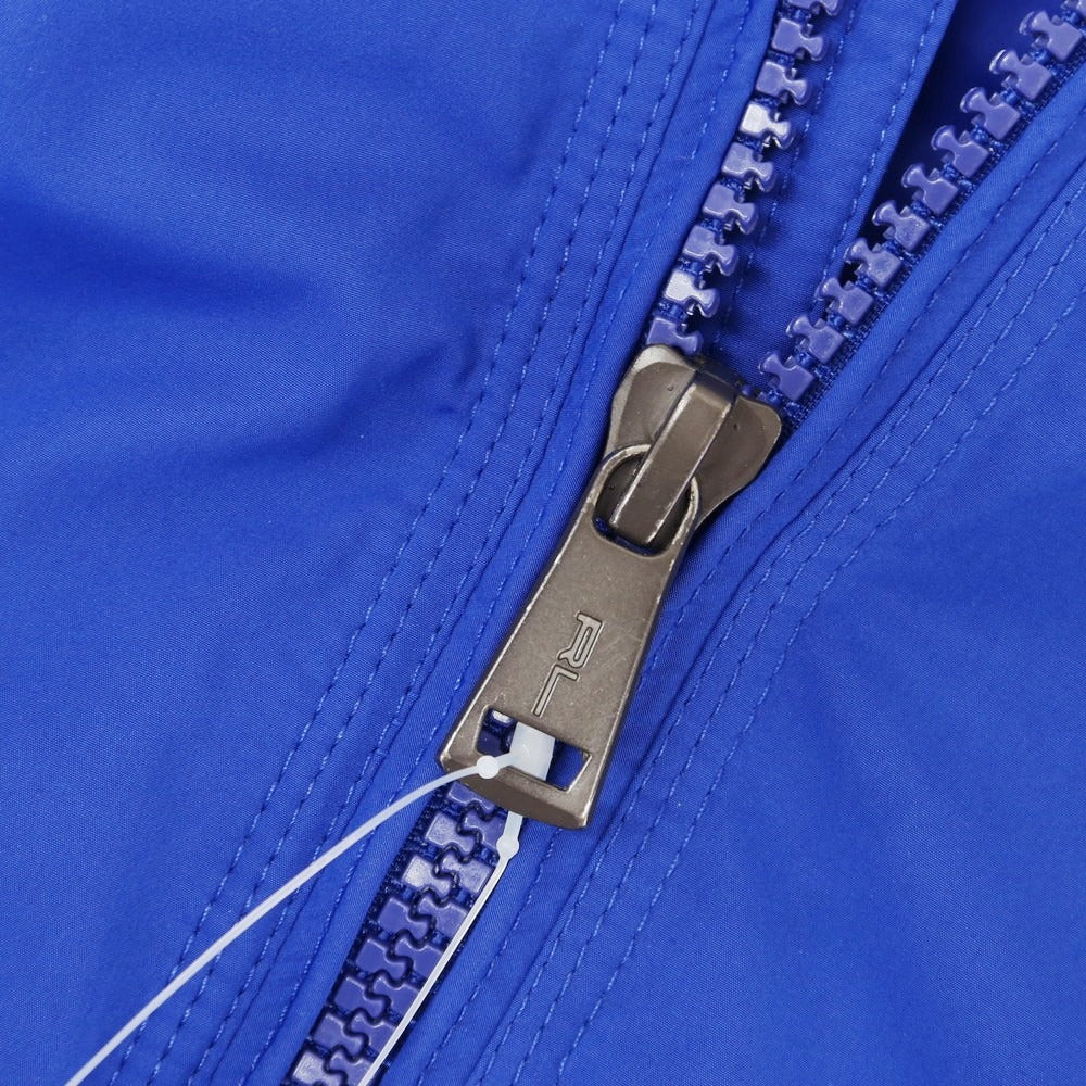 【中古】ポロ ラルフローレン Polo Ralph Lauren ポリエステル フーデッドブルゾン ブルー【 M 】【 状態ランクC 】【 メンズ 】