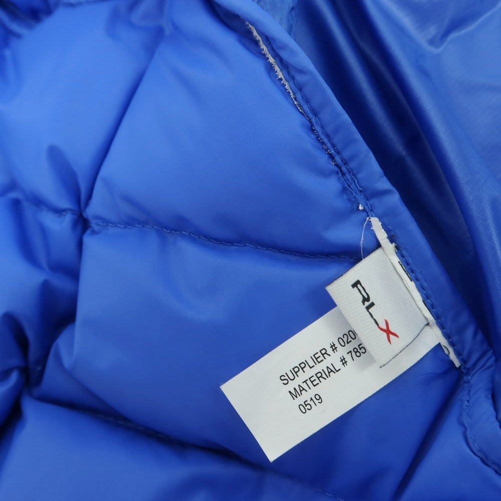 【中古】アールエルエックス ラルフローレン RLX RALPH LAUREN ナイロン ダウンジャケット ブルー【 M 】【 状態ランクC 】【 メンズ 】