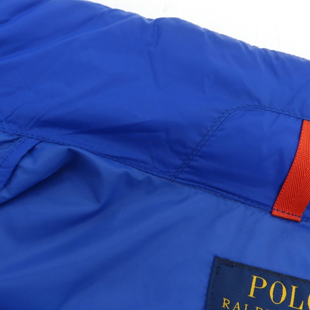 【中古】ポロ ラルフローレン Polo Ralph Lauren ナイロン ダウンベスト ブルー【 L 】【 状態ランクC 】【 メンズ 】