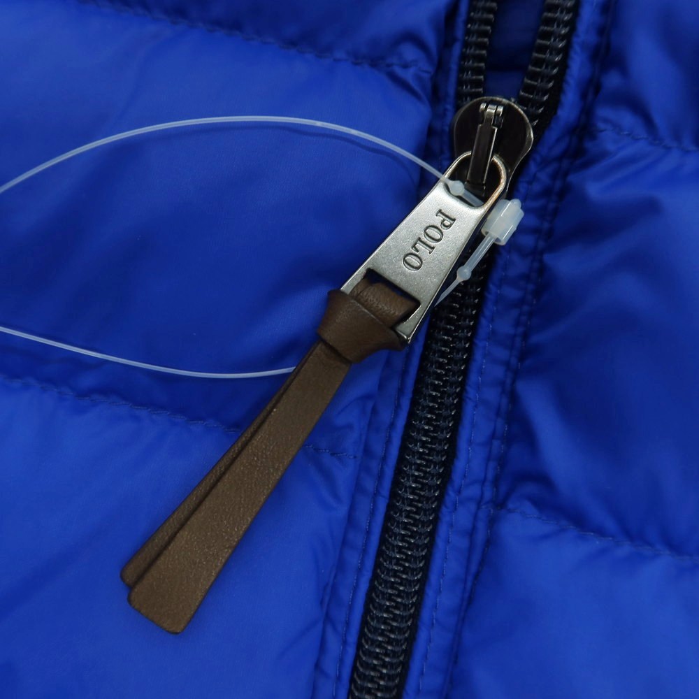 【中古】ポロ ラルフローレン Polo Ralph Lauren ナイロン ダウンベスト ブルー【 L 】【 状態ランクC 】【 メンズ 】