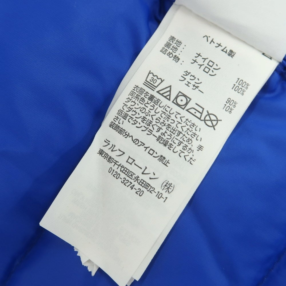 【中古】ポロ ラルフローレン Polo Ralph Lauren ナイロン ダウンベスト ブルー【 L 】【 状態ランクB 】【 メンズ 】