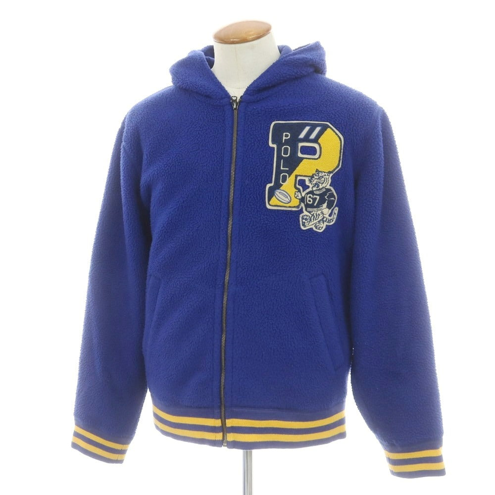 【中古】ポロ ラルフローレン Polo Ralph Lauren フーデッド フリースジャケット ブルー【 M 】【 状態ランクB 】【 メンズ 】