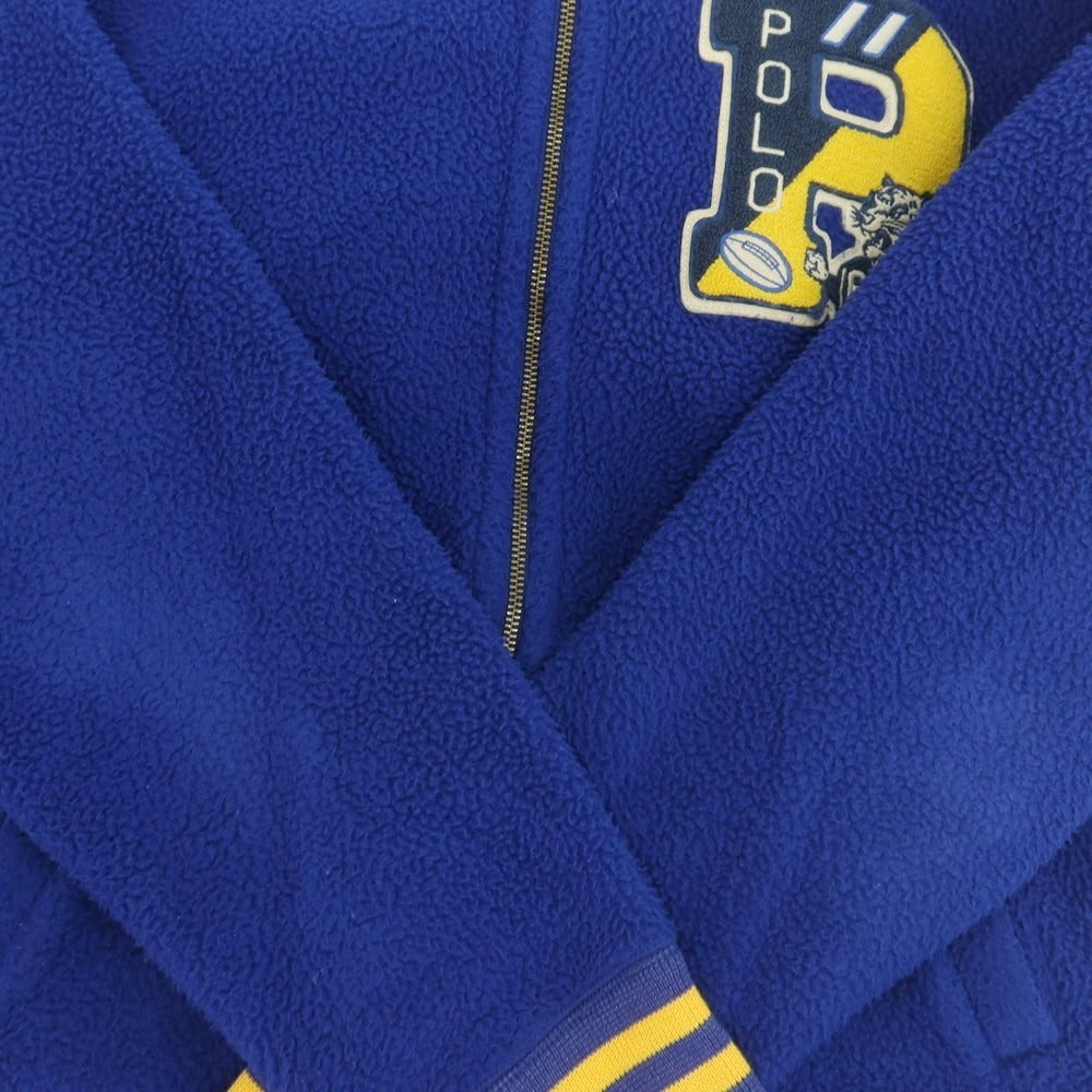 【中古】ポロ ラルフローレン Polo Ralph Lauren フーデッド フリースジャケット ブルー【 M 】【 状態ランクB 】【 メンズ 】