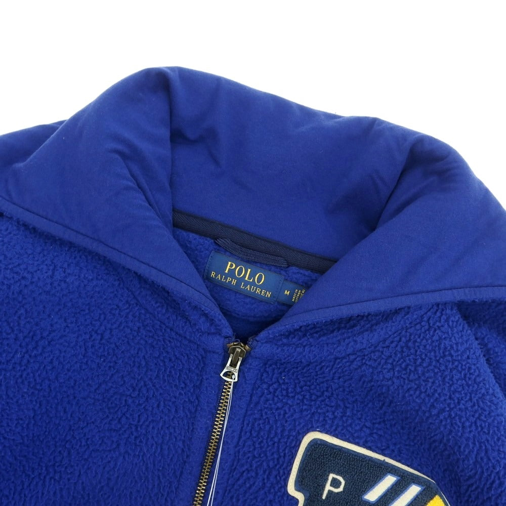 【中古】ポロ ラルフローレン Polo Ralph Lauren フーデッド フリースジャケット ブルー【 M 】【 状態ランクB 】【 メンズ 】
