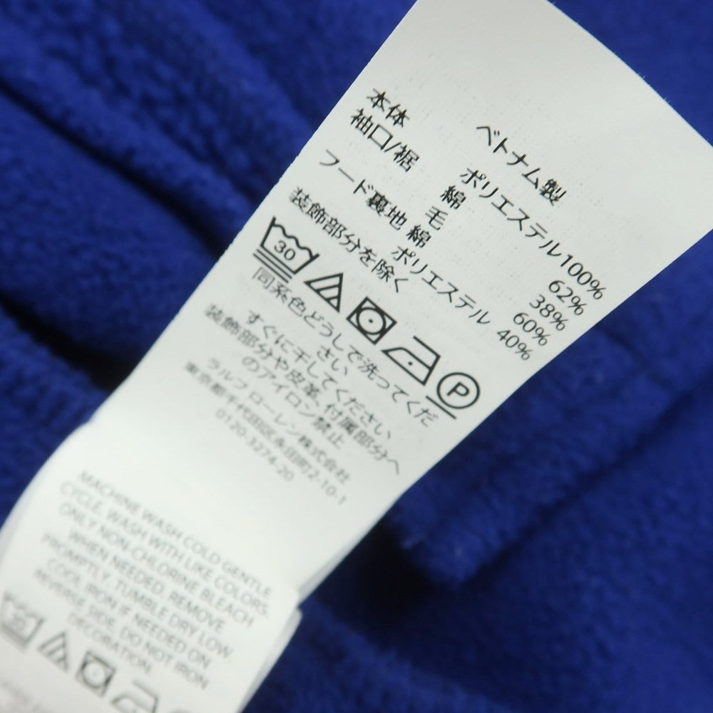 【中古】ポロ ラルフローレン Polo Ralph Lauren フーデッド フリースジャケット ブルー【 M 】【 状態ランクB 】【 メンズ 】