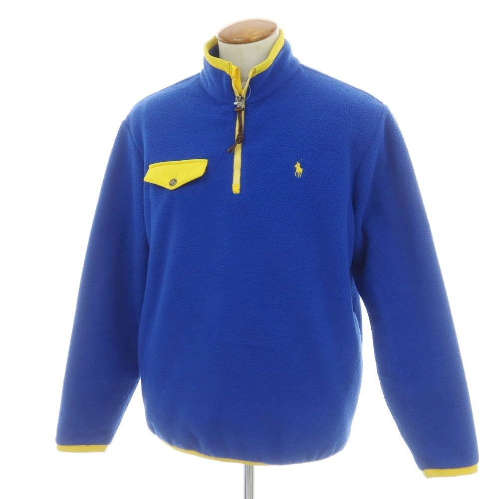 【中古】ポロ ラルフローレン Polo Ralph Lauren プルオーバー フリースジャケット ブルーxイエロー【 M 】【 状態ランクC 】【 メンズ 】