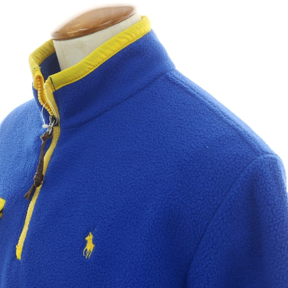 【中古】ポロ ラルフローレン Polo Ralph Lauren プルオーバー フリースジャケット ブルーxイエロー【 M 】【 状態ランクC 】【 メンズ 】