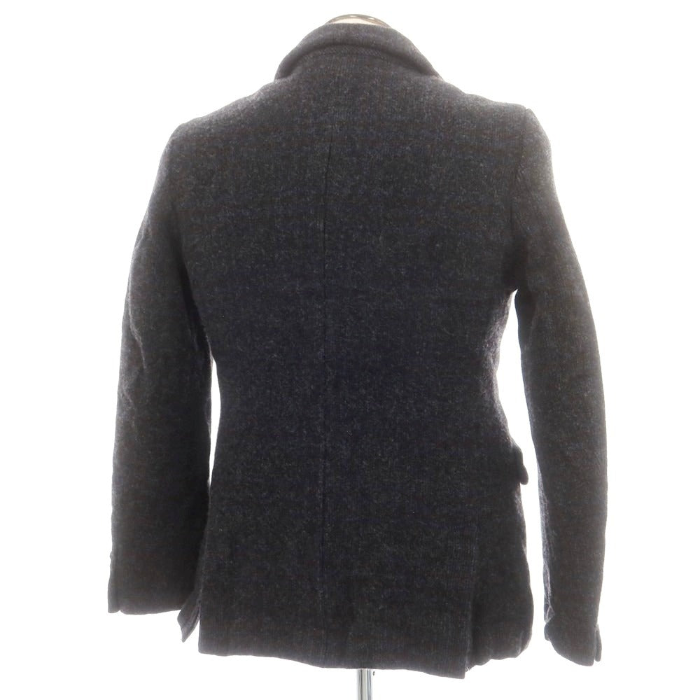 【中古】コムデギャルソン オムドゥ COMME des GARCONS HOMME DEUX 2024年秋冬 ウール チェック テーラードジャケット ダークグレーxレッド×ブルー【 L 】【 状態ランクA 】【 メンズ 】