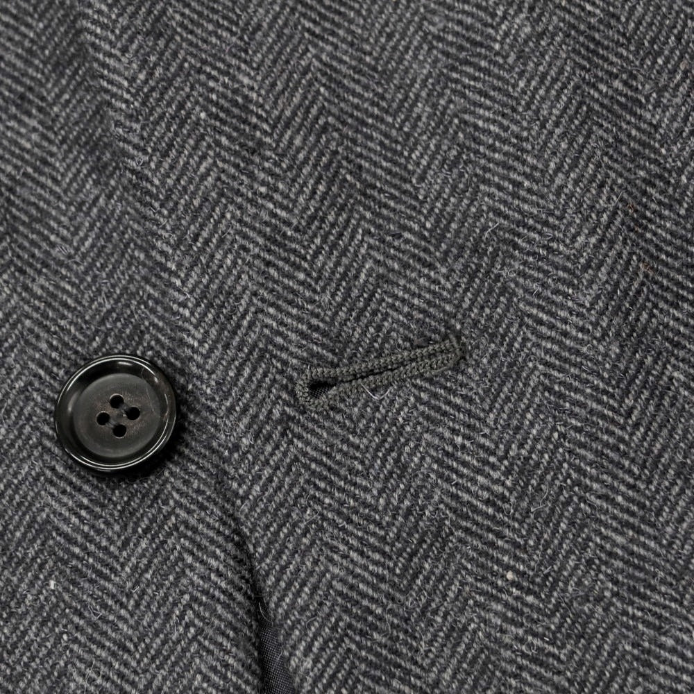 【中古】コムデギャルソン オムドゥ COMME des GARCONS HOMME DEUX 2024年秋冬 ヘリンボーンウール テーラードジャケット グレー【 M 】【 状態ランクA 】【 メンズ 】
