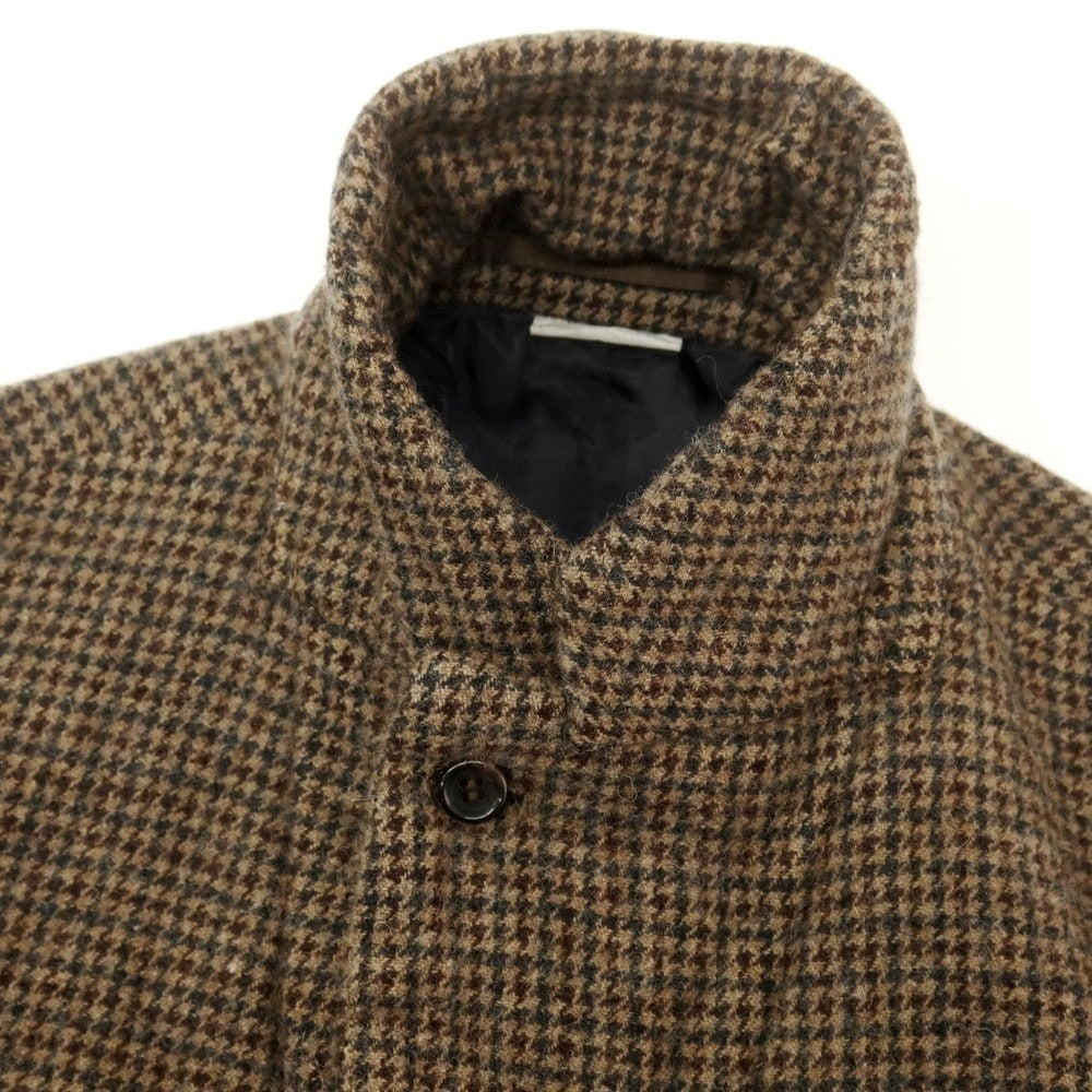 【中古】コムデギャルソン オムドゥ COMME des GARCONS HOMME DEUX 2024年秋冬 ウール ガンクラブチェック テーラードジャケット ブラウン系【 S 】【 状態ランクA 】【 メンズ 】
