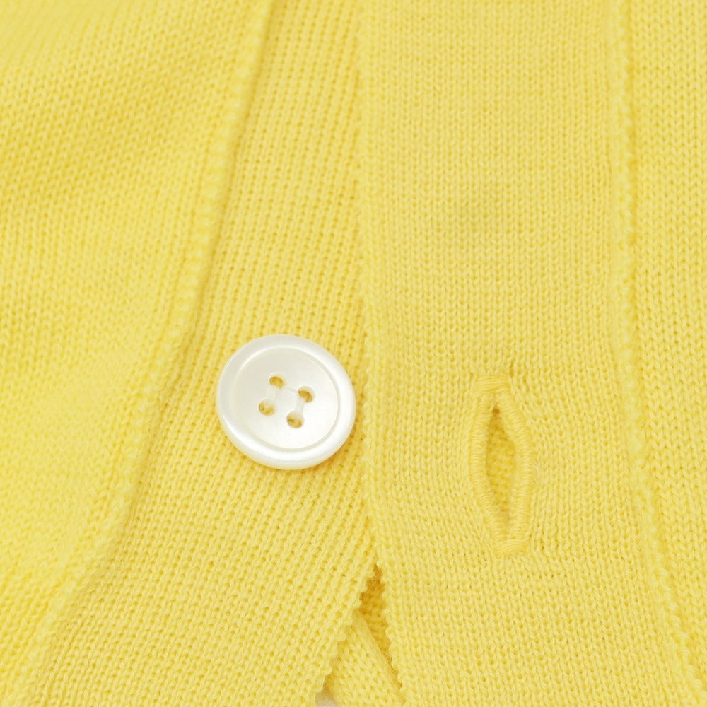 【中古】コムデギャルソンシャツ COMME des GARCONS SHIRT 2024年秋冬 ウール ロングニットベストカーディガン イエロー【 S 】【 状態ランクA 】【 メンズ 】