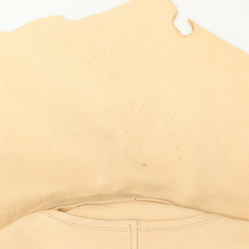 【中古】【未使用】ブラックバード BLACKBIRD 2025年春夏 sleeveless leather jacket ノースリーブ レザーブルゾン ベージュ【 1 】【 状態ランクS 】【 メンズ 】