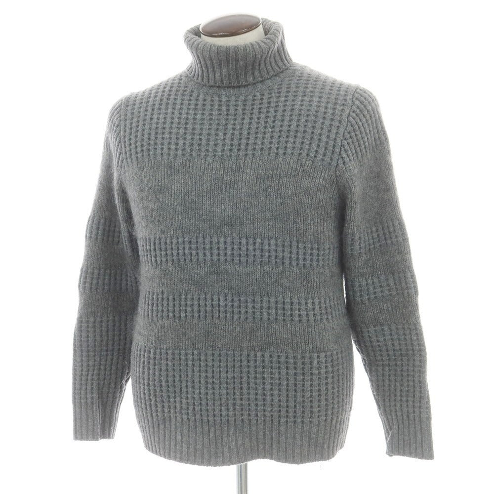 【中古】ルトロワ Letroyes ローゲージ ウールカシミヤ タートルネック プルオーバーニット グレー【 L 】【 状態ランクB 】【 メンズ 】