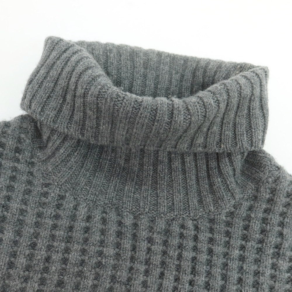 【中古】ルトロワ Letroyes ローゲージ ウールカシミヤ タートルネック プルオーバーニット グレー【 L 】【 状態ランクB 】【 メンズ 】