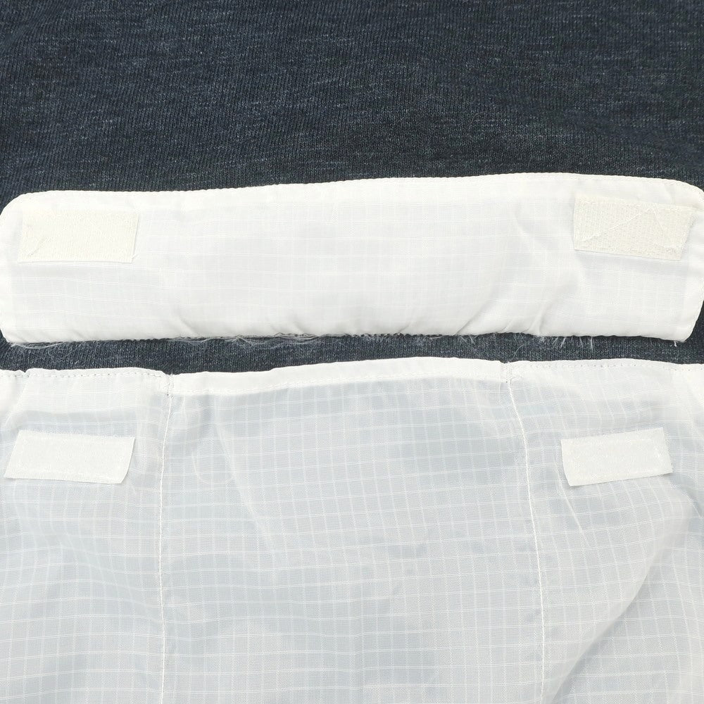 【中古】ゴールデングース GOLDEN GOOSE コットンポリエステル プルオーバー パーカー グレイッシュネイビーxホワイト【 XS 】【 状態ランクB 】【 メンズ 】