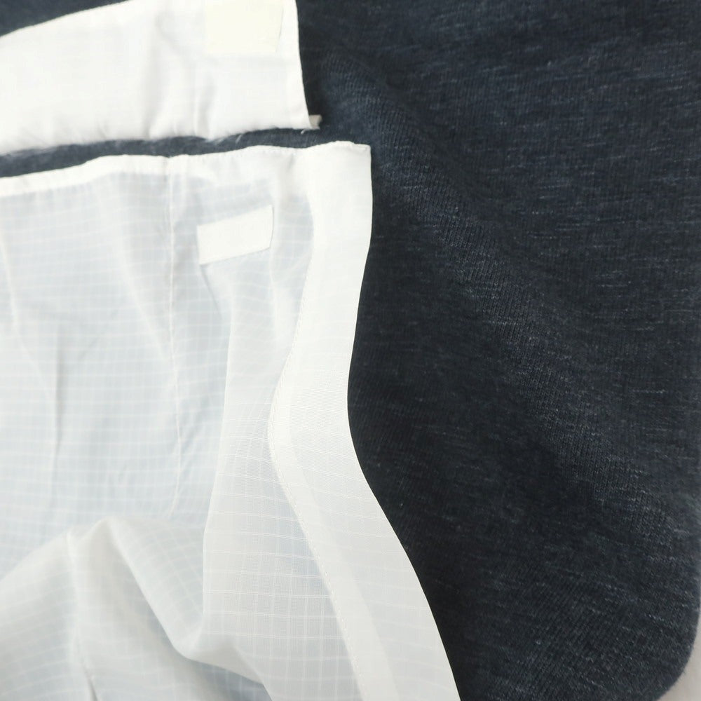 【中古】ゴールデングース GOLDEN GOOSE コットンポリエステル プルオーバー パーカー グレイッシュネイビーxホワイト【 XS 】【 状態ランクB 】【 メンズ 】