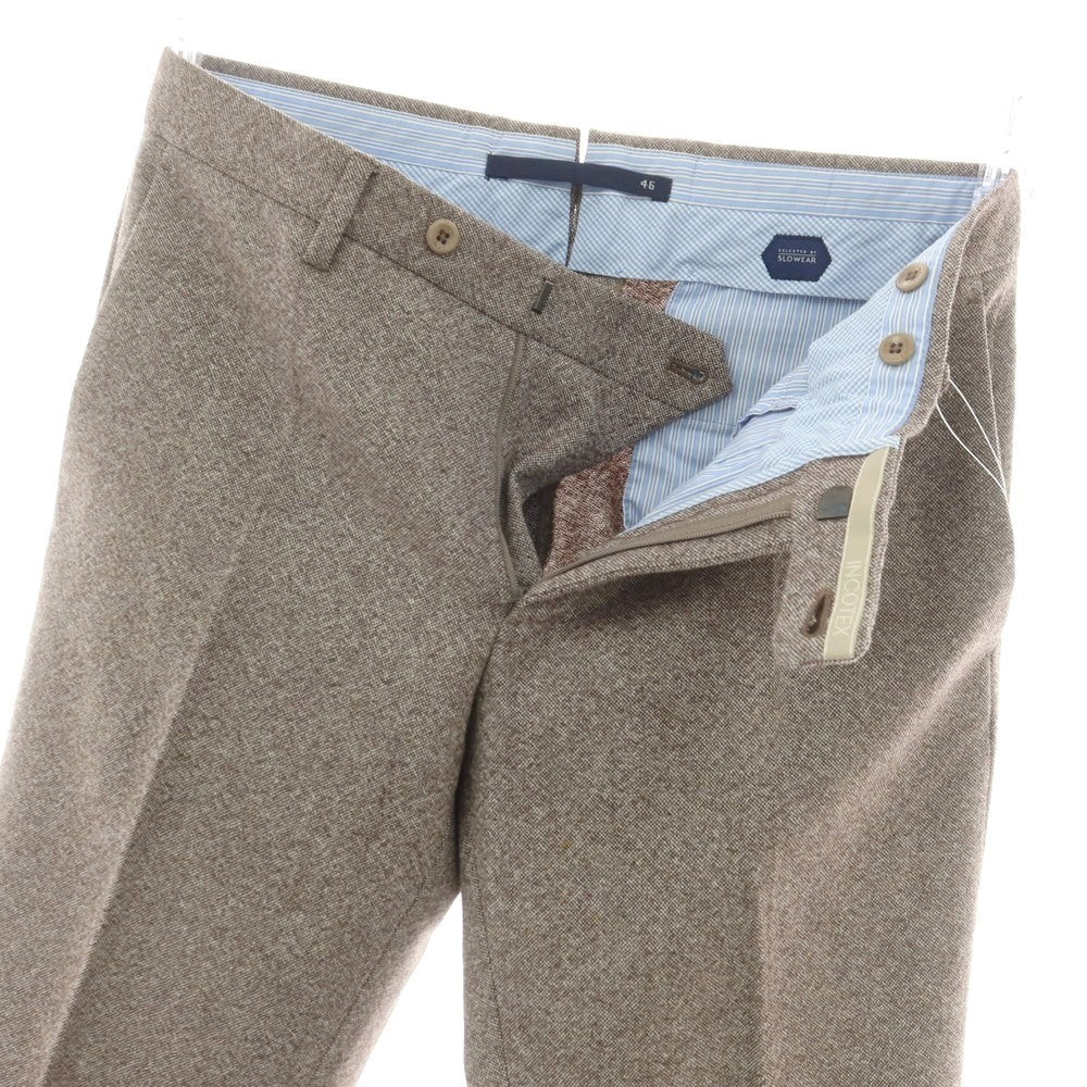 【中古】インコテックス INCOTEX International Gallery BEAMS別注 ウール カジュアルスラックスパンツ ブラウン系【 46 】【 状態ランクD 】【 メンズ 】
