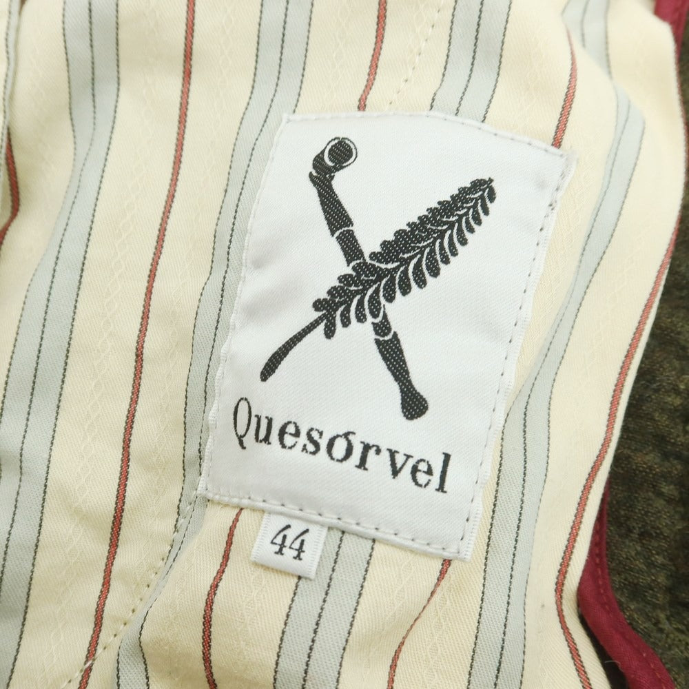 【中古】キソヴェル Quesorvel ウールリネンモヘヤ カーゴパンツ オリーブ【 44 】【 状態ランクB 】【 メンズ 】