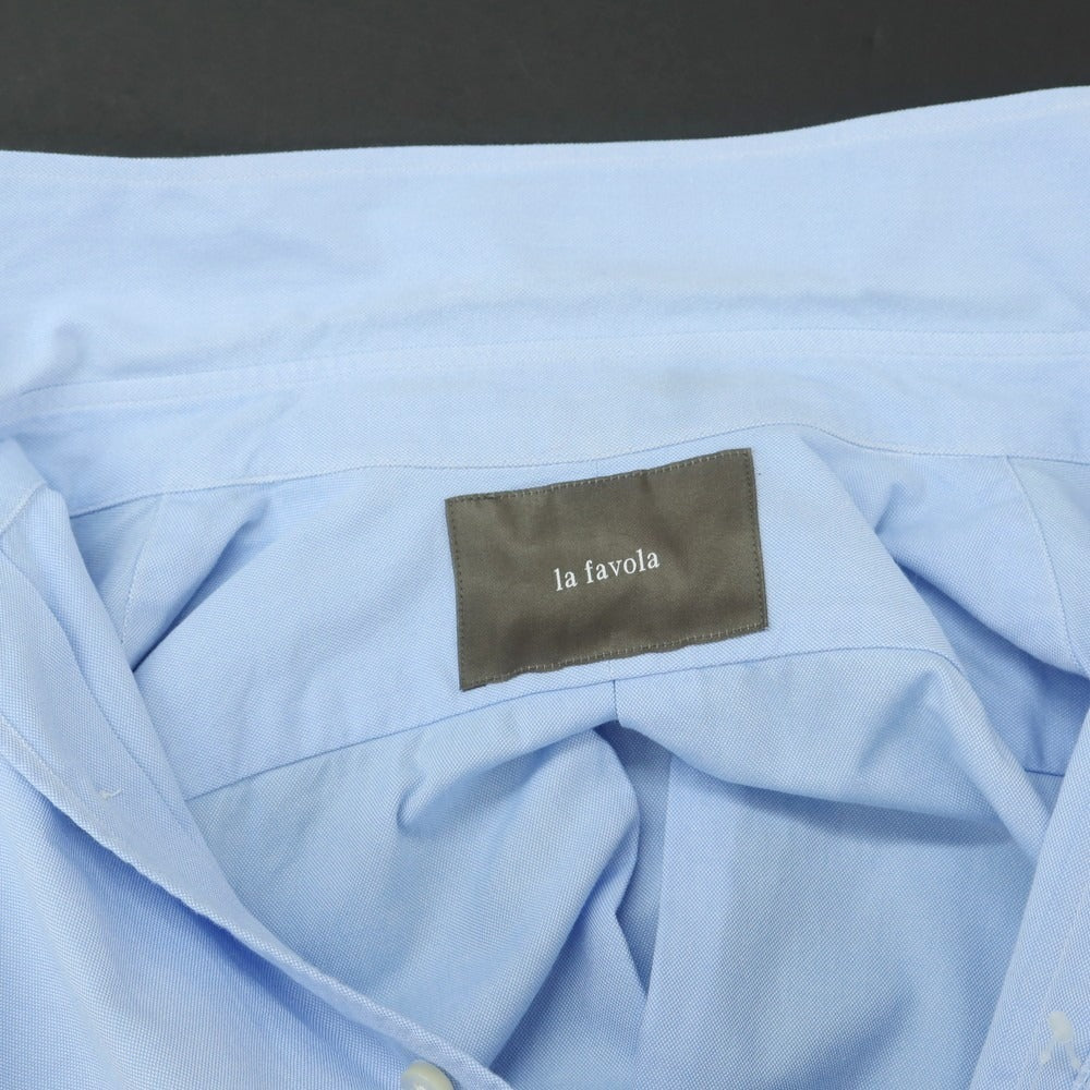 【中古】ラファーボラ La Favola オックスフォードコットン BDシャツ サックスブルー【 1 】【 状態ランクC 】【 メンズ 】