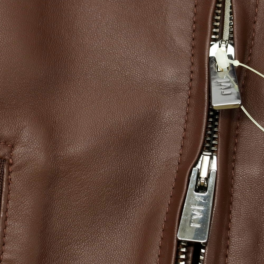 【新品アウトレット】アール ヴィ エル rvl ナッパレザー スイングトップブルゾン ブラウン【 48 】【 状態ランクN- 】【 メンズ 】