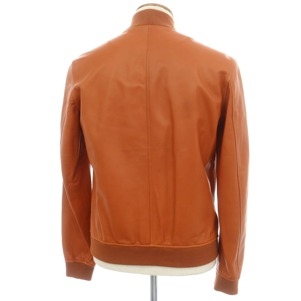 【中古】アール ヴィ エル rvl ナッパレザー ジップアップブルゾン オレンジブラウン【 48 】【 状態ランクN 】【 メンズ 】